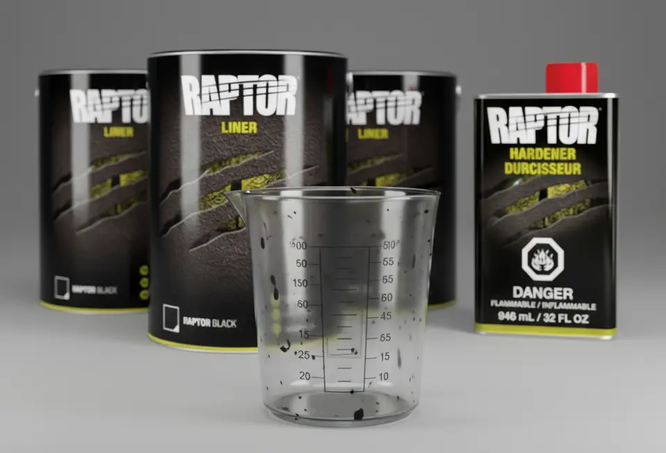 Cum se amestecă corect vopseaua Raptor cu întăritorul: ghid absolut, greșeli și sfaturi profesionale Picture